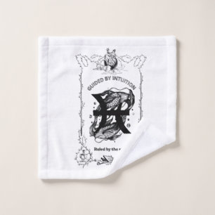 Pisces Intuition Celestial Design Wash Cloth