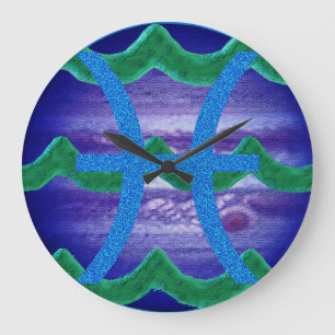 Pisces Large Clock