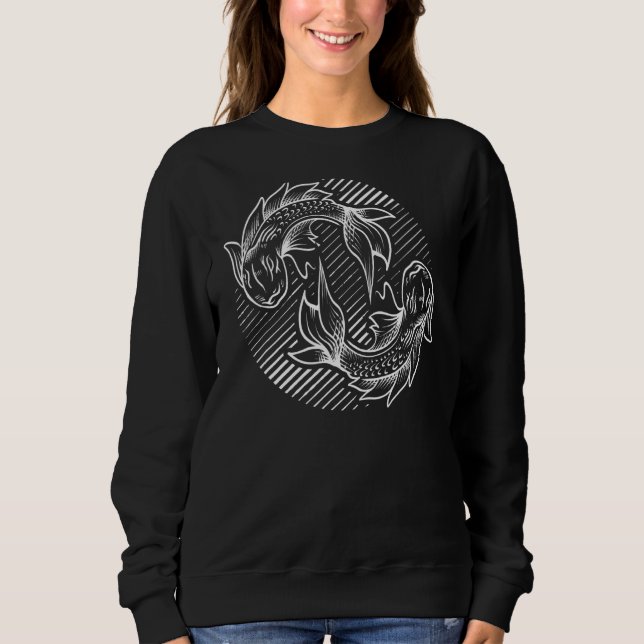 Pisces Libra Zodiac Astrology Sign 17 Sweatshirt (Front)