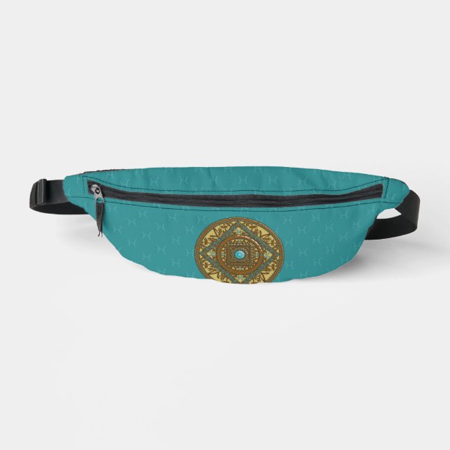 Pisces Mandala Bum Bags (Front)