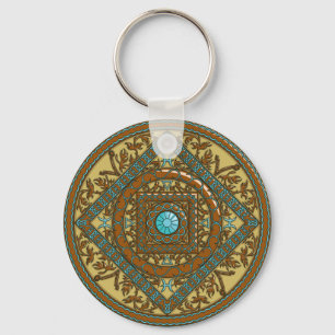 Pisces Mandala Keychain