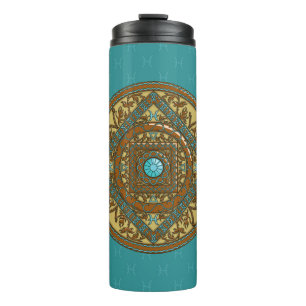 Pisces Mandala Thermal Tumbler