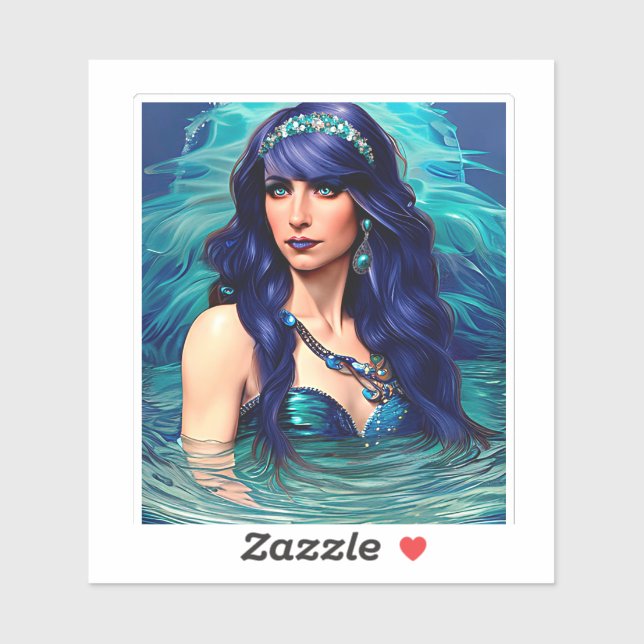 Pisces Mermaid Queen Original Fantasy art   (Sheet)