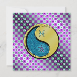Pisces & Metal Boar Card