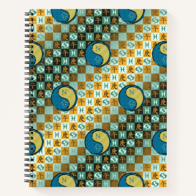 Pisces & Metal Horse Notebook (Front)
