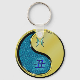 Pisces & Metal Ox Key Ring