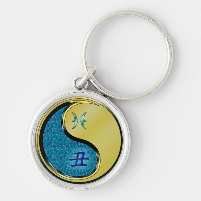 Pisces & Metal Ox Key Ring (Front)