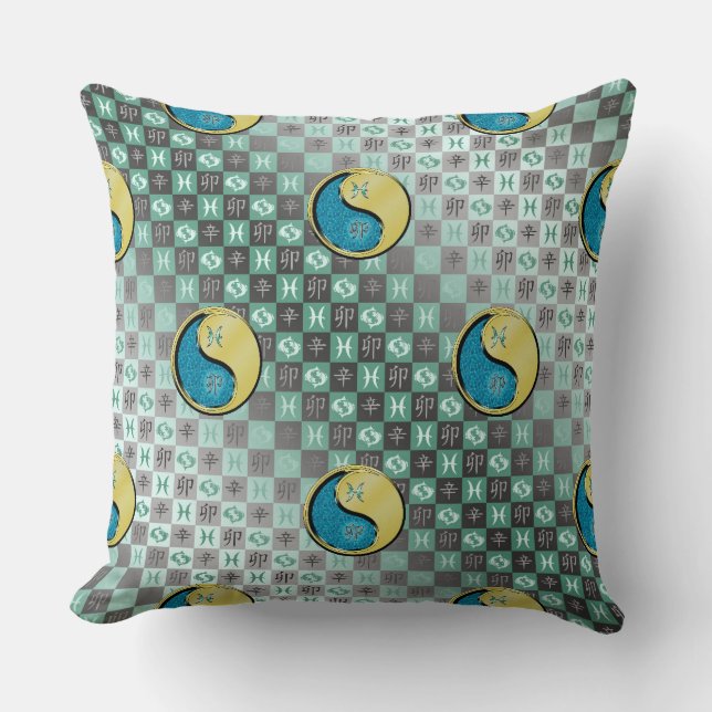 Pisces & Metal Rabbit Cushion (Front)