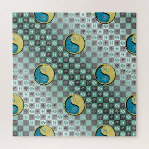 Pisces & Metal Rabbit Jigsaw Puzzle