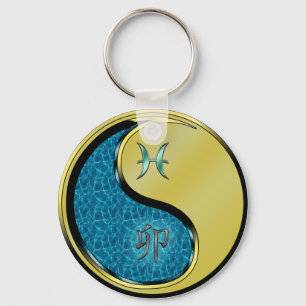 Pisces & Metal Rabbit Key Ring