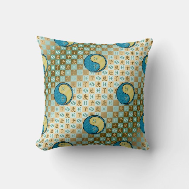 Pisces & Metal Rat Cushion (Front)
