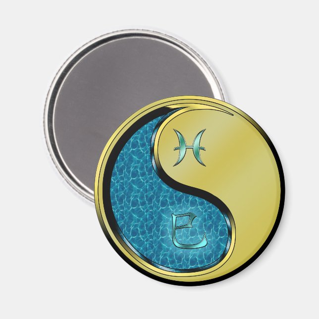 Pisces & Metal Snake Magnet (Front/Back)