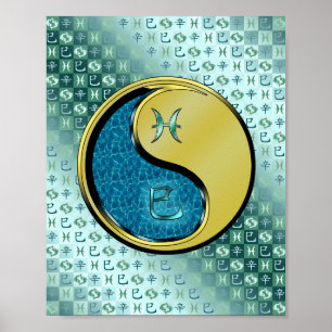 Pisces & Metal Snake Poster