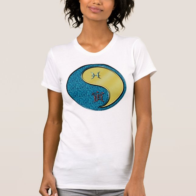 Pisces & Metal Tiger T-Shirt (Front)