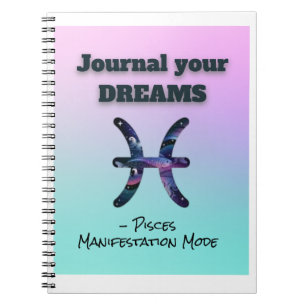 Pisces Notebook – Dream Journal for Manifestation