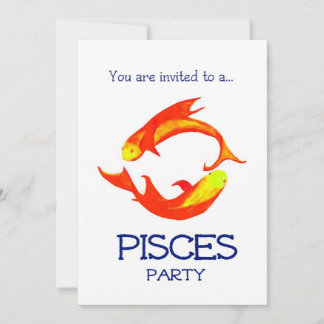 'Pisces' Party Invitation
