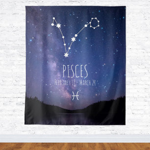 Pisces   Personalised Astrology Tapestry