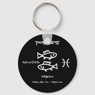Pisces Personalised Key Ring