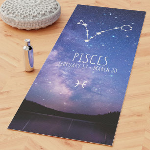 Pisces Personalised Zodiac Astrology Yoga Mat
