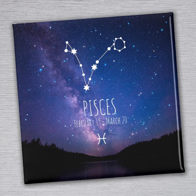 Pisces | Personalized Zodiac Constellation Magnet (Creator Uploaded)