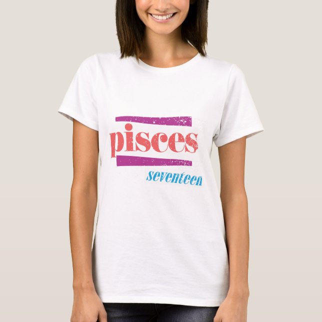 Pisces Pink T-Shirt (Front)
