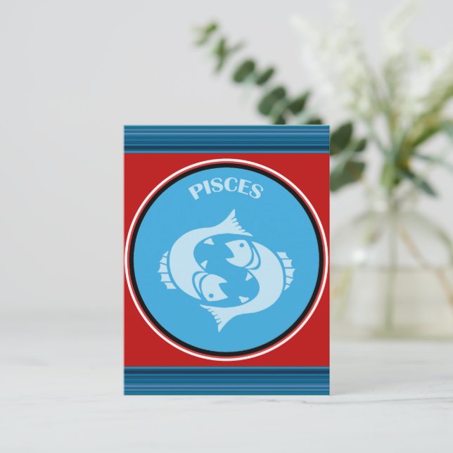 Pisces Postcard (Standing Front)