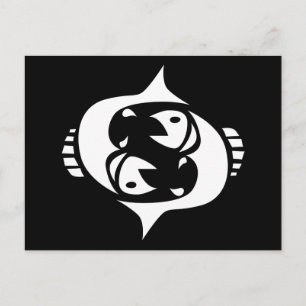 pisces postcard