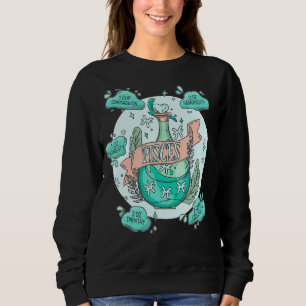 Pisces Potion With Ingredients Magical Astrology Sweatshirt