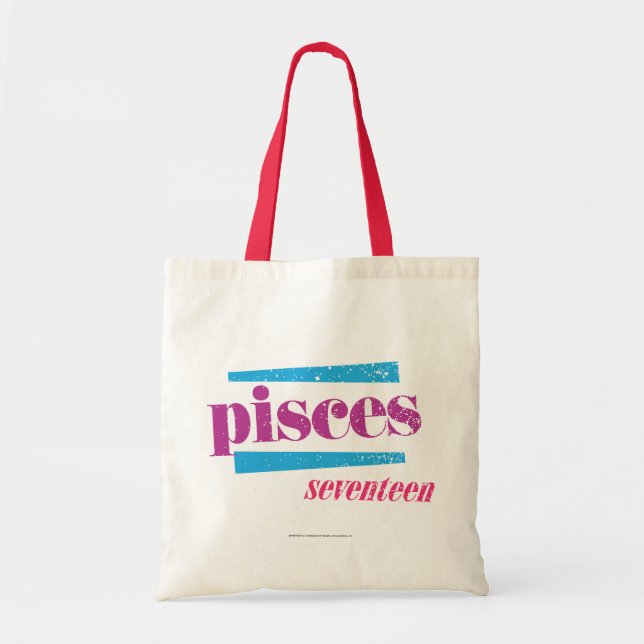 Pisces Purple Tote Bag (Front)