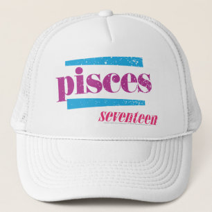 Pisces Purple Trucker Hat