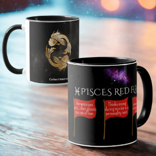 Pisces Red Flags Astrology Mug Funny Zodiac Gift