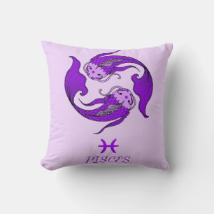 Pisces Reversible Throw Pillow