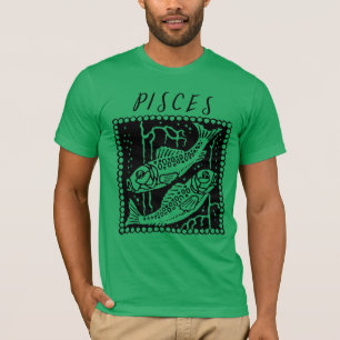 Pisces Season Zodiac Sign Horoscope Logo T-Shirt