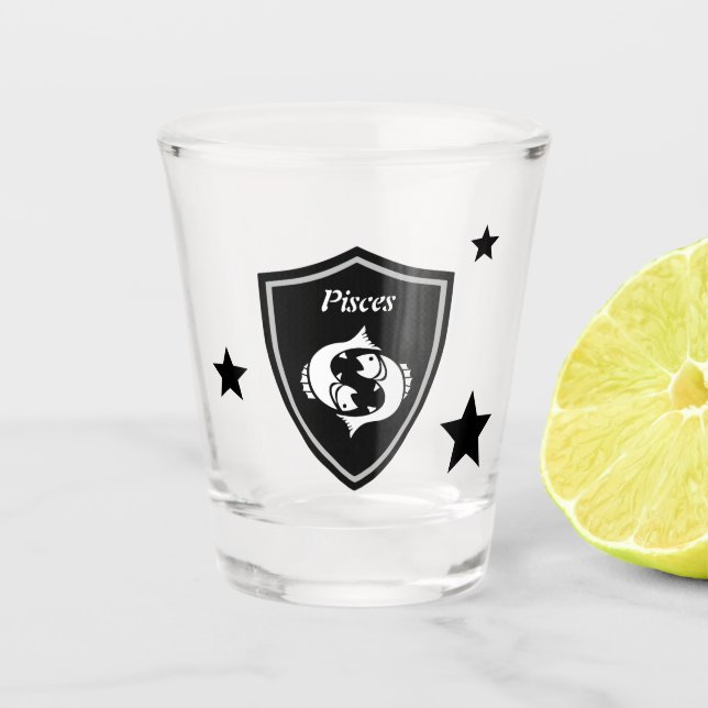Pisces Shot Glass (Front)