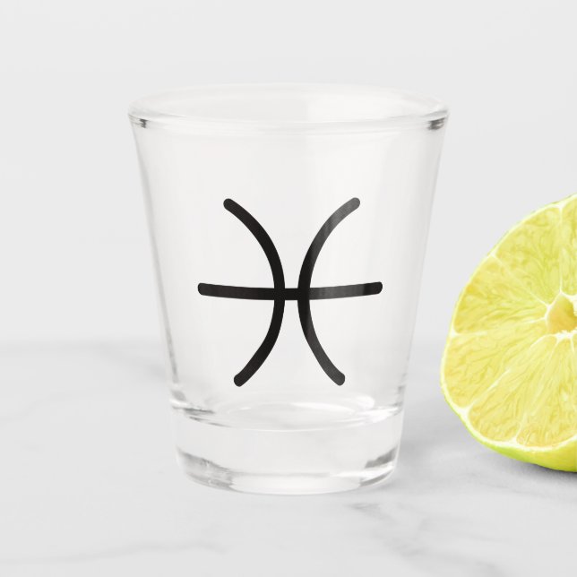 Pisces Shot Glass (Front)