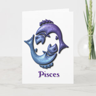 Pisces Sign Greeting Card