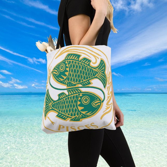 Pisces Sign of the Zodiac on a Tote Bag (Creator Uploaded)