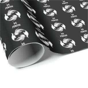 Pisces Silhouette Wrapping Paper