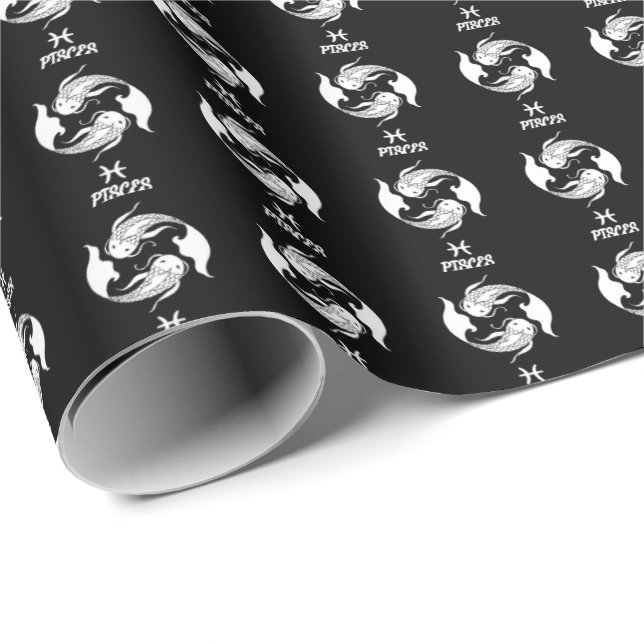 Pisces Silhouette Wrapping Paper (Roll Corner)