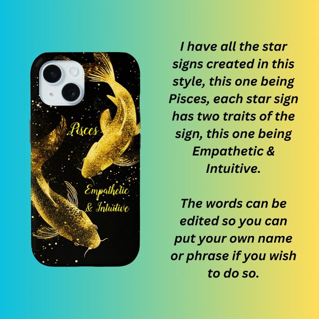 Pisces star sign  Case-Mate iPhone case (Creator Uploaded)