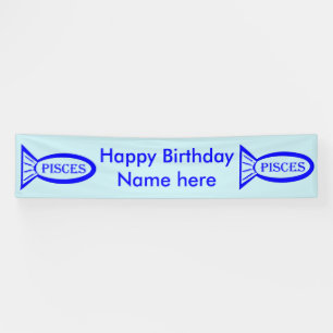 Pisces Star Sign Fish Banner
