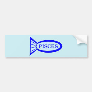 Pisces Star Sign Fish Car Sticker