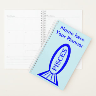 Pisces Star Sign Fish Custom Planner