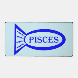 Pisces Star Sign Fish Desk Mat