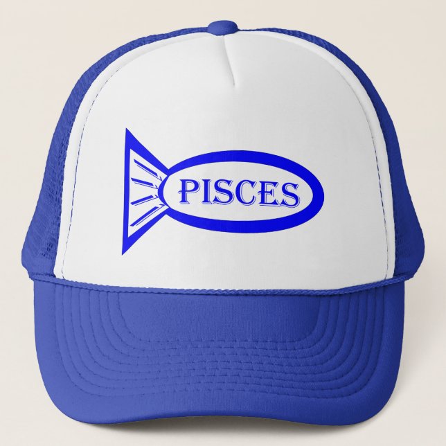 Pisces Star Sign Fish Hat (Front)