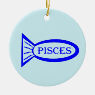 Pisces Star Sign Fish Ornament