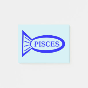 Pisces Star Sign Fish Post it notes Pad