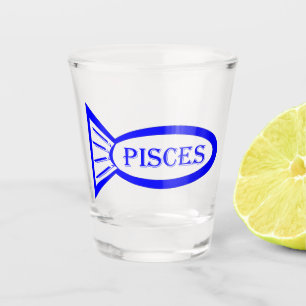 Pisces Star Sign Fish Shot Glass