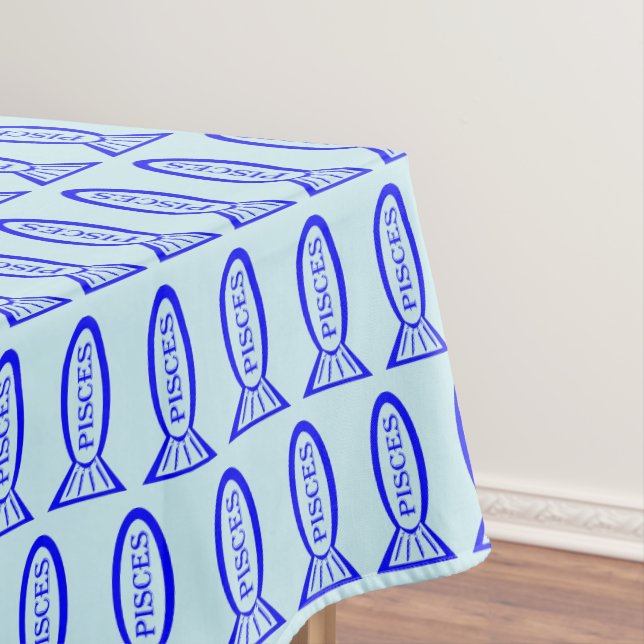 Pisces Star Sign Fish Tablecloth (In Situ)