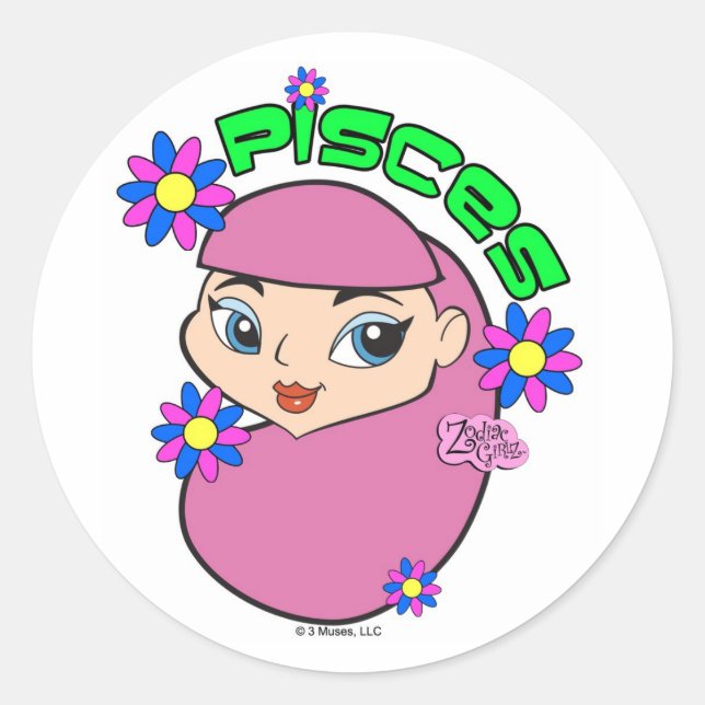 Pisces Stickers (Front)